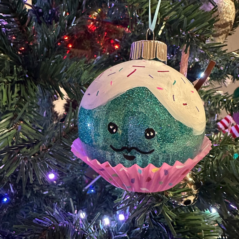 Handmade Cupcake Ornaments